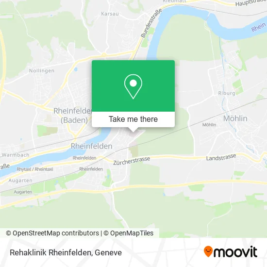 Rehaklinik Rheinfelden map