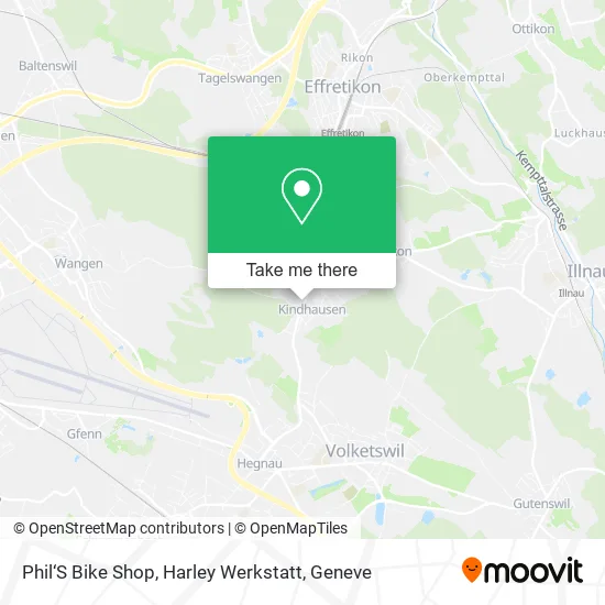 Phil‘S Bike Shop, Harley Werkstatt map