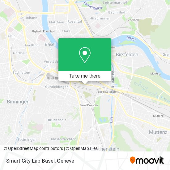 Smart City Lab Basel map