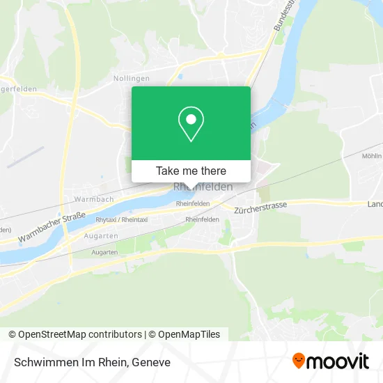 Schwimmen Im Rhein map