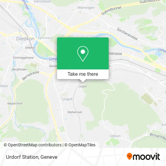 Urdorf Station map