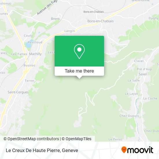 Le Creux De Haute Pierre map