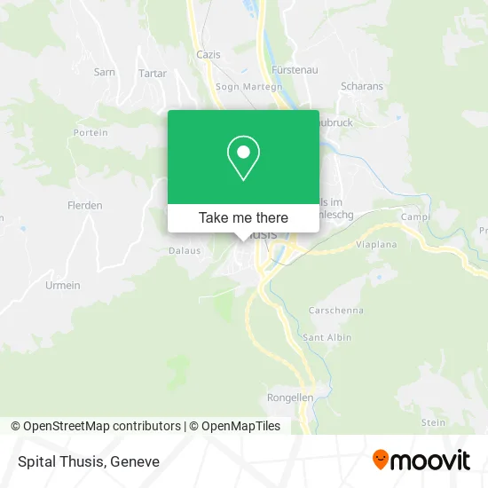 Spital Thusis map