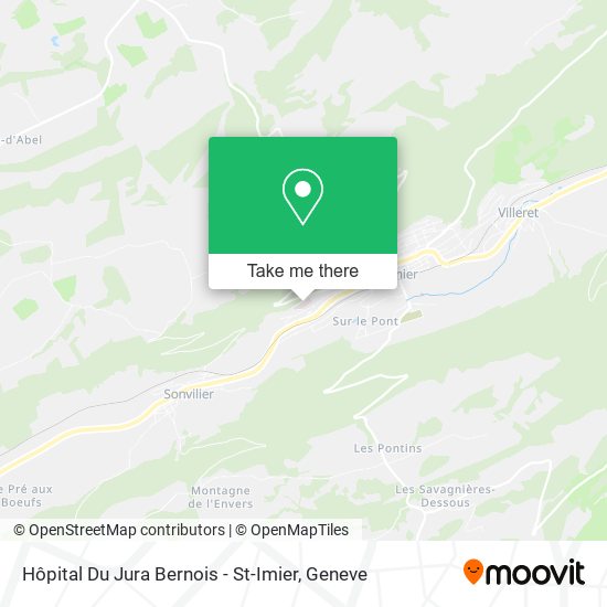 Hôpital Du Jura Bernois - St-Imier map
