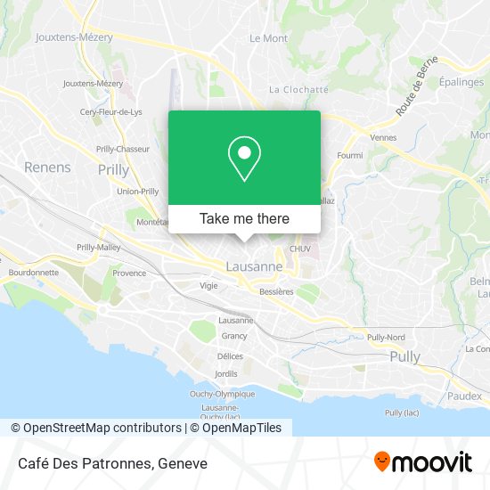Café Des Patronnes map