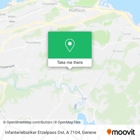 Infanteriebunker Etzelpass Ost, A 7104 map