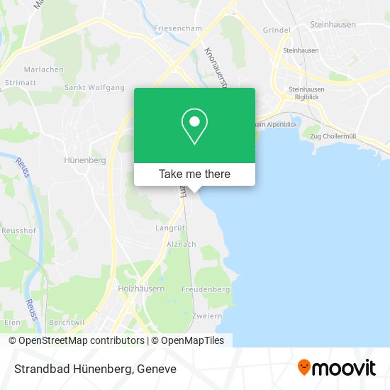 Strandbad Hünenberg map