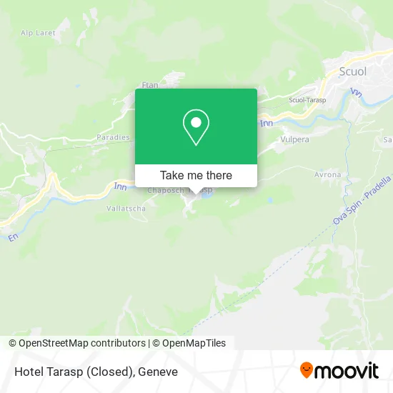 Hotel Tarasp (Closed) map