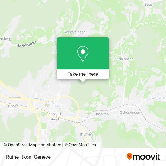Ruine Itkon map