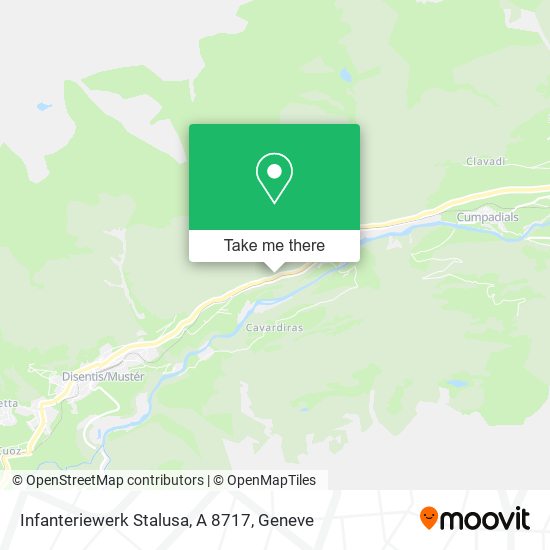 Infanteriewerk Stalusa, A 8717 map