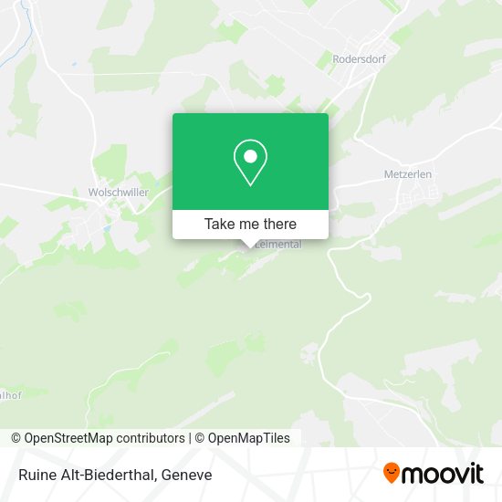 Ruine Alt-Biederthal map
