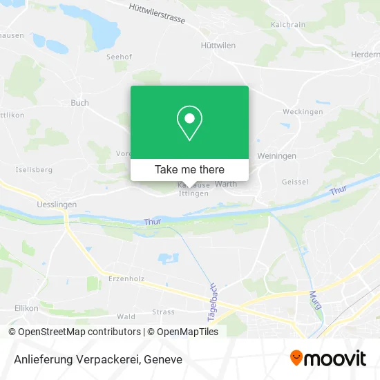 Anlieferung Verpackerei map