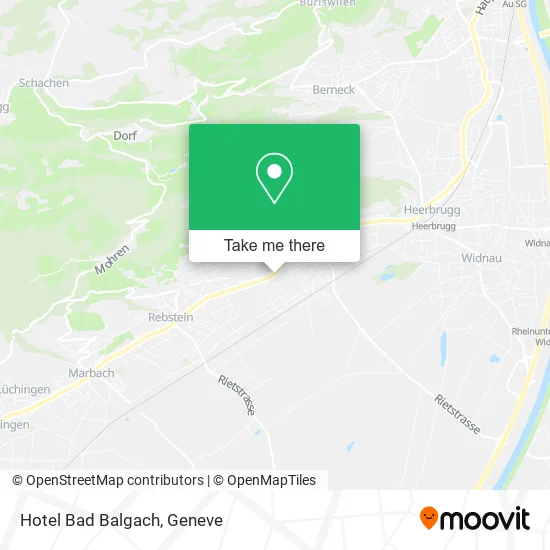 Hotel Bad Balgach map