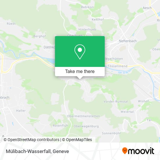 Mülibach-Wasserfall map