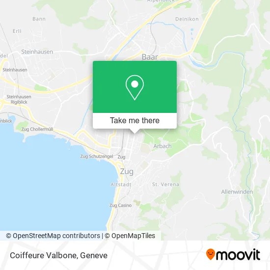 Coiffeure Valbone map