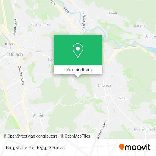 Burgstelle Heidegg map