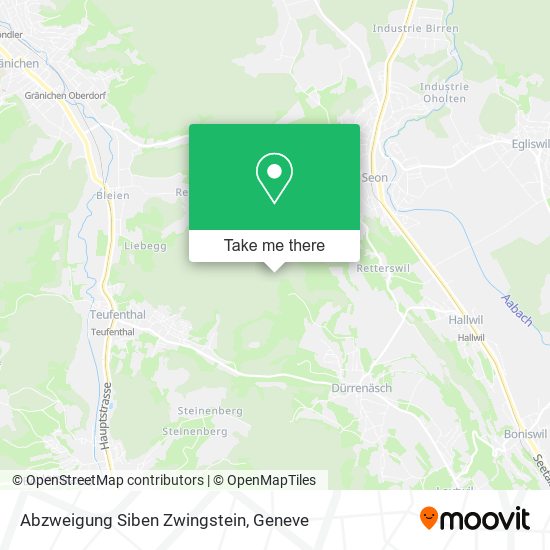 Abzweigung Siben Zwingstein map