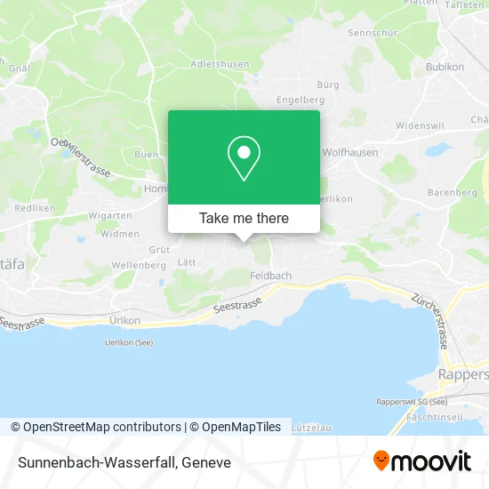 Sunnenbach-Wasserfall map