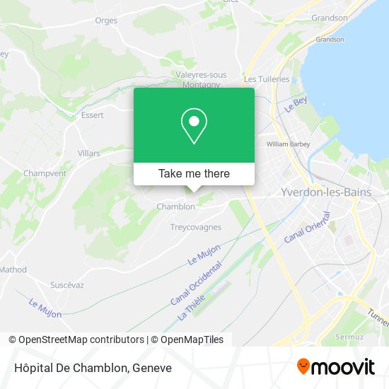 Hôpital De Chamblon map