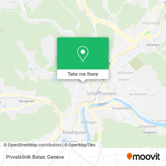 Privatklinik Belair map