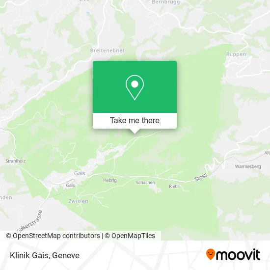 Klinik Gais map