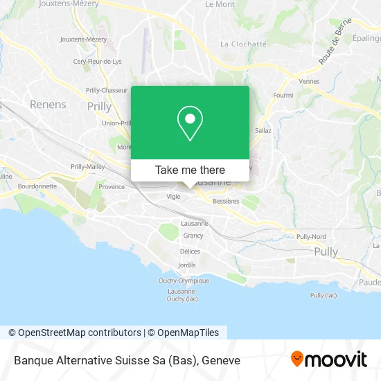 Banque Alternative Suisse Sa (Bas) map