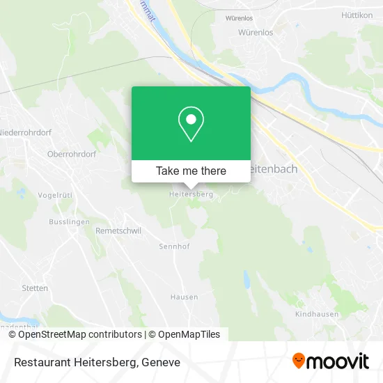 Restaurant Heitersberg map