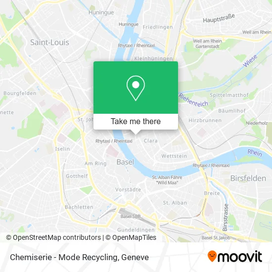 Chemiserie - Mode Recycling map