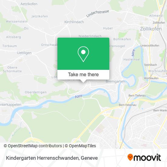 Kindergarten Herrenschwanden map