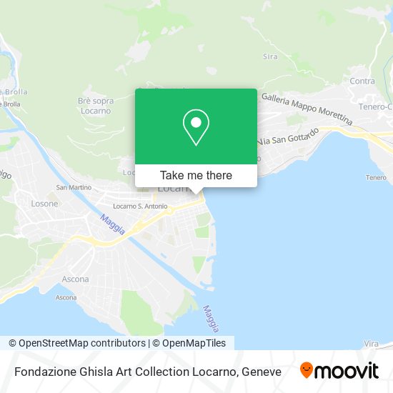 Fondazione Ghisla Art Collection Locarno map