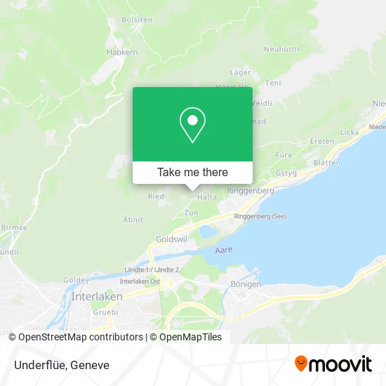 Underflüe map