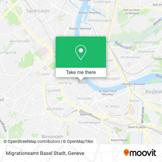 Migrationsamt Basel Stadt map