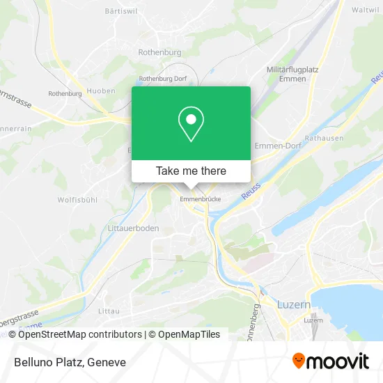 Belluno Platz map