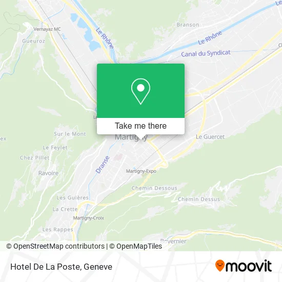 Hotel De La Poste map