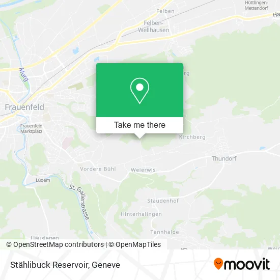 Stählibuck Reservoir map