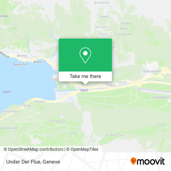 Under Der Flue map