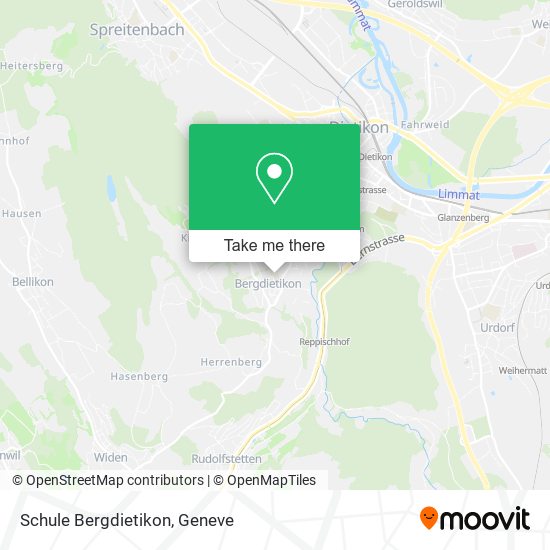 Schule Bergdietikon map