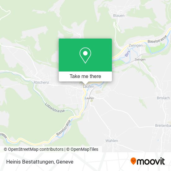 Heinis Bestattungen map