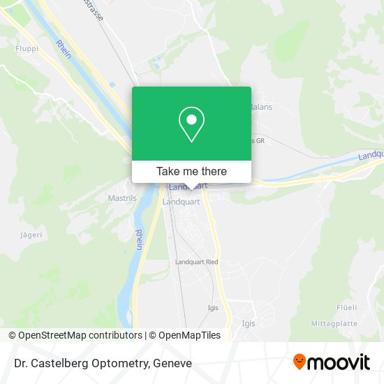 Dr. Castelberg Optometry map