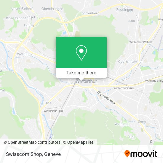 Swisscom Shop map