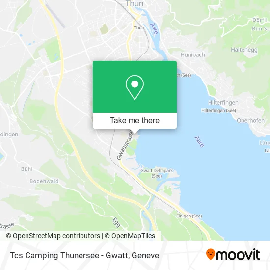 Tcs Camping Thunersee - Gwatt map
