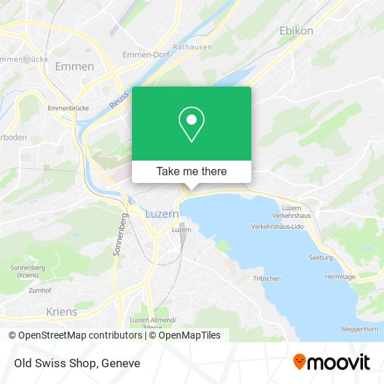 Old Swiss Shop map