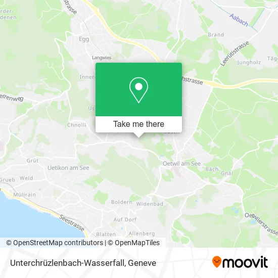 Unterchrüzlenbach-Wasserfall map
