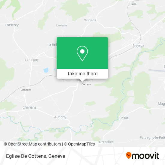 Eglise De Cottens map
