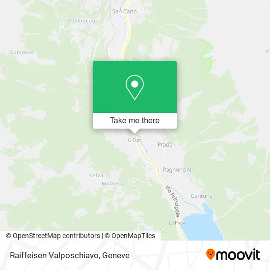 Raiffeisen Valposchiavo map