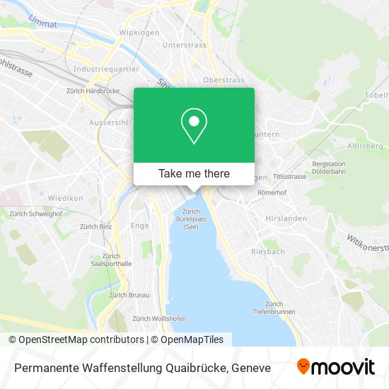 Permanente Waffenstellung Quaibrücke map