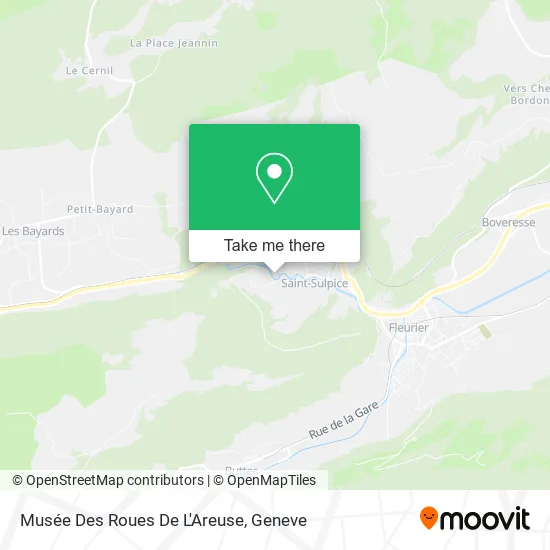 Musée Des Roues De L'Areuse map