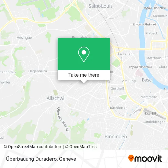Überbauung Duradero map