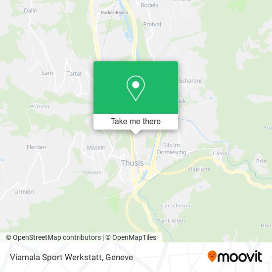 Viamala Sport Werkstatt map