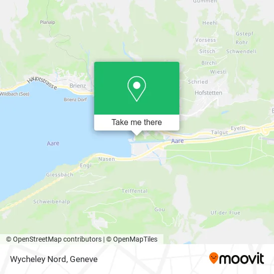 Wycheley Nord map